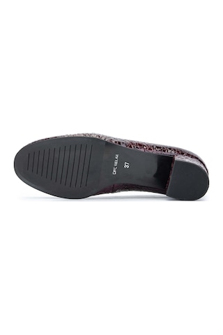 Relax Anatomic Kadın Hakiki Deri Bordo Rugan Comfort Ayakkabı 611 H40000-92 Bn Ayk Y24 Croco Oslo Bordo