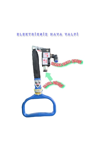 Çek Valf Çekmeli Hava Valfi Elektriksiz Bobinsiz Hava Valfi Manuel Havalı Korna