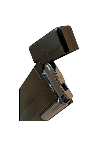 Fırçalı Gunmetal Slim Soft Flame Çakmak - Tr6689