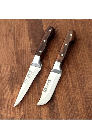 Lazoğlu Sürmene 2'li Bıçak Seti Yüzme Sıyırma Lazoğlu Hgys451 Paslanmaz Çelik