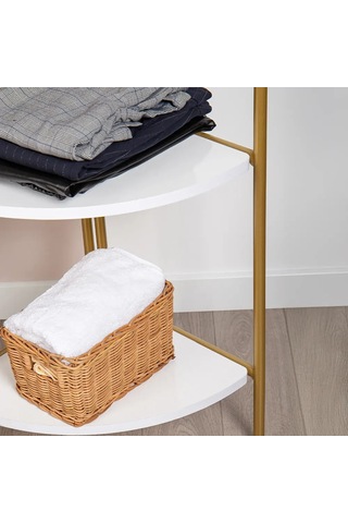 Artemis Gold Metal 4 Katlı Dekoratif Raf Gold