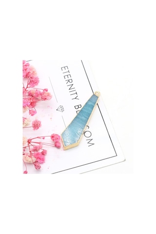 Soulader Doğal Akuamarin Kristal Taş Doğal Taşlı Takı Yapımı Dıy Kolye Küpe Aksesuarları Yuvarlak Kare Damla Şekilli Kristal Taş Boncuklar Çok REnkli