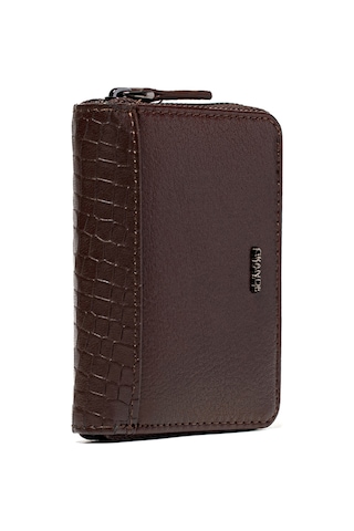 Kahve Cüzdan & Kartlık Unisex 740 Grande Deri Cüzdan Kartlık kahverengi