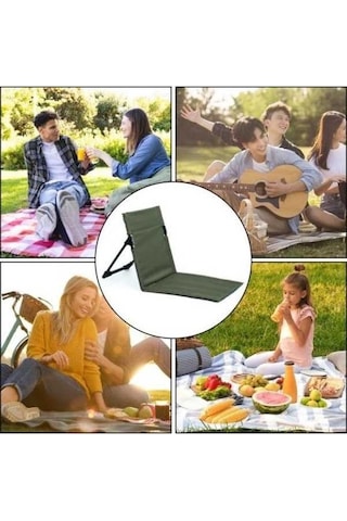 Pazly Tembel Kamp Sandalyesi - Su Geçirmez, Katlanır, Taşınabilir, Plaj Ve Bahçe Kullanımı İçin Kahverengi Açık Sandalye Kahverengi