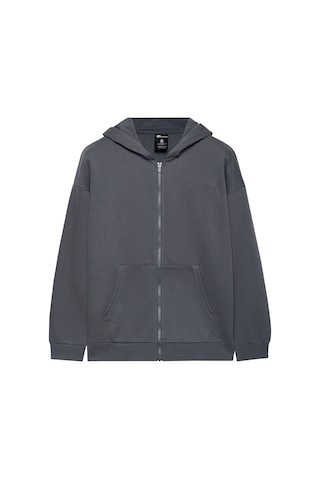 Skechers M Essential Full Zip Hoodie Sweatshirt Erkek Gri Sweatshirt S2610014-3998 Gri