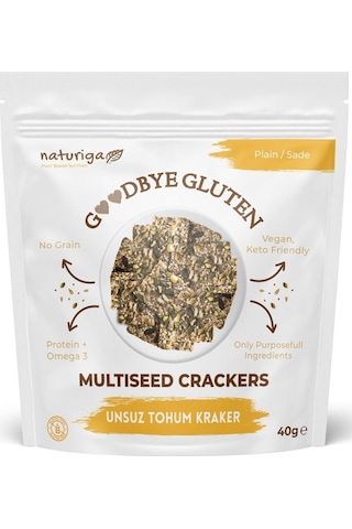 Naturiga Goodbye Glutensiz Sade Kraker 40 G