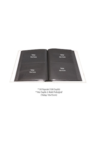 Aledo 10x15cm 200 Lük Delüx Fotoğraf Albümü 14lpp46200-beyaz