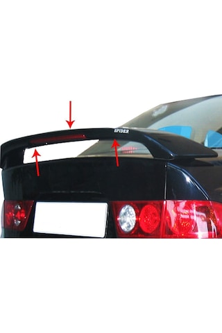 Honda Accord 7 Spoiler Bagaj Yüksek (Işıklı) Fiber 2003-2007
