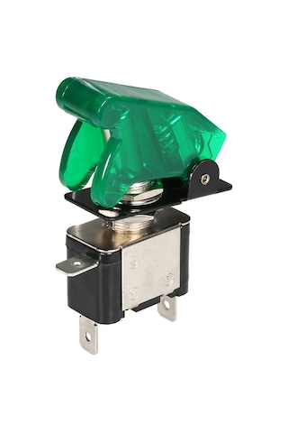 Dianziye 12v 20a Yeşil Led Işıklı Araba Yarışcı Rocker Anahtarı - Abs Malzeme, Evrensel Uyumlu Aksesuar Kontrolü