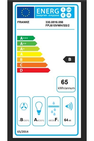 Franke FPJ 615 V WH SS Duvar Tipi 60 CM Davlumbaz