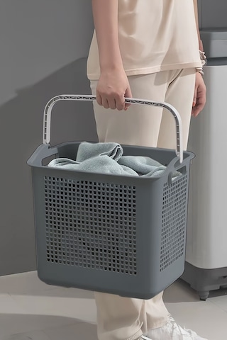 İronika Samba Kirli Temiz Çamaşır Sepeti Çok Amaçlı Oyuncak Sepeti - Antrasit Antrasit
