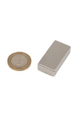 40x20x10 Mm Neodyum Mıknatıs - Çok Güçlü - N35 Kalite Dikdörtgen Mıknatıs
