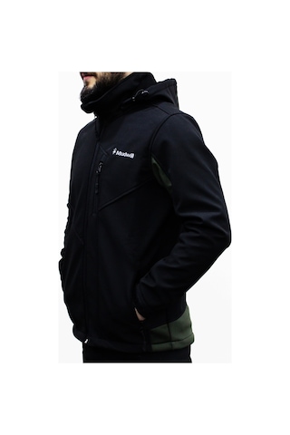 Mudwill Softshell Erkek Mont Ceket  Haki-Siyah