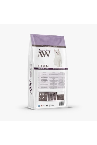 Animal World Tavuk Balık ve Karidesli Yavru Kedi Maması 15 KG