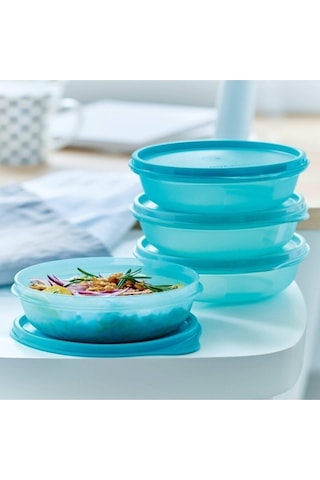 Tupperware Şeker Kaplar 4'lü Kahvaltılık&buzdolabı Saklama Seti 300 Ml Mavicanımevimm Çok Renkli