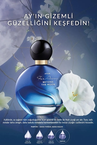 Avon Far Away Beyond The Moon Kadın Parfüm Edp 50 Ml. Eski Şişe Fresh