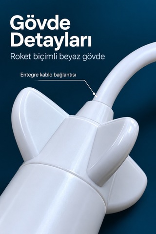 Projeksiyon Lambası Usb Bağlantılı Çevirmeli Netlik Ayarlı