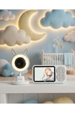 Lcd Ekranlı Bebek İzleme Kamerası Ninnili Gece Görüşlü Güvenlik Sistemi