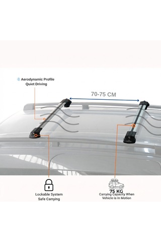 Volkswagen Caddy 2003-2019 Uyumlu Trs-100 Kilitli Sistem Ara Atkı Tavan Barı Gri 2 Adet Volkswagen Caddy 2003 2019 Uyumlu Trs-1 Kilitli Sistem Ara Atkı Tavan Barı Gri 2 Adet