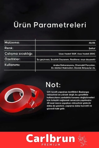 Premium Ekstra Güçlü Çok Amaçlı Çift Taraflı Tamir Dış Mekan Montaj 2mt Silikon Şeffaf Bant 2 Adet