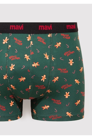 Mavi - Baskılı Boxer 0912133-71871 Yeşil