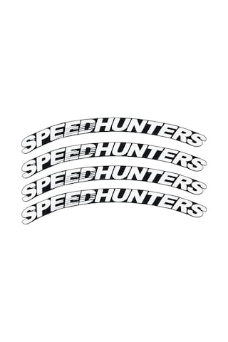Speedhunters Lastik Yazısı Motorsiklet / Araç Oto Lastik Sticker & Arma Aksesuar 4 Adet Bombtire