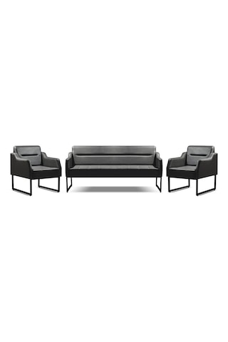 Ofiscombin Ofis Büro Koltuk Kanepe Oturma Takımı Ofis Koltuğu Gruplar Toskano Antrasit Felicia311