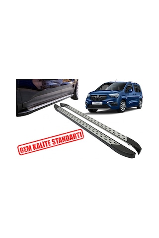 Opel Combo E Uzun Şase Trimline Gri Yan Basamak 2018 2019 2020 2021 2022 2023 2024