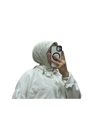 Losyana Jakarlı Su Yolu Desenli Eşarp 1034 ekru