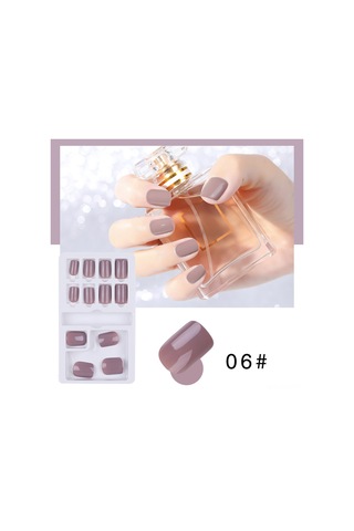 Qingmipy 12 Adet Tek Renk Abs Tırnak Çiçeği Seti - Tekrarlı Kullanım, Kolay Tak/etkip, Su Geçirmez, Profesyonel Manikür Gereci F648-6