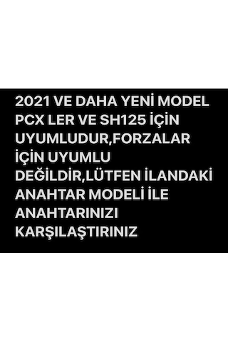 Honda Pcx 2021-2022-2023-2024-2025 Model Uyumlu Anahtar Kılıfı Ma