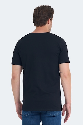 Slazenger Pallu I Erkek Siyah Tişört Siyah