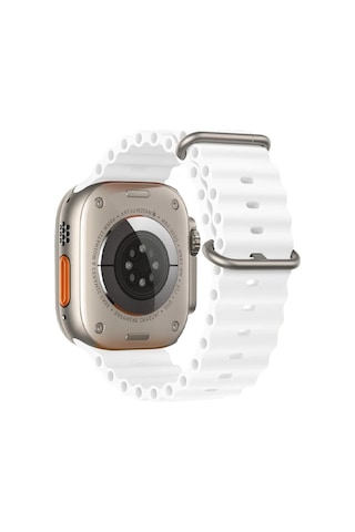 Ally Apple, Uyumlu Watch 7-8 45mm 6-5-4 44mm Watch Ultra 49mm Marine Silikon Kayış Kordon 3-2-1 42mm- 5775