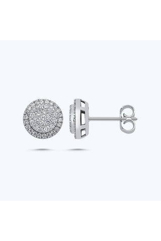 Altınbaş Pırlanta Bouquet Küpe Nv1044-8k Beyaz