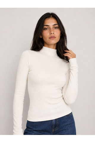 Loft Slim Fit Kadın Bluz U.kol Lf2043775 Q1.v1 Ekru