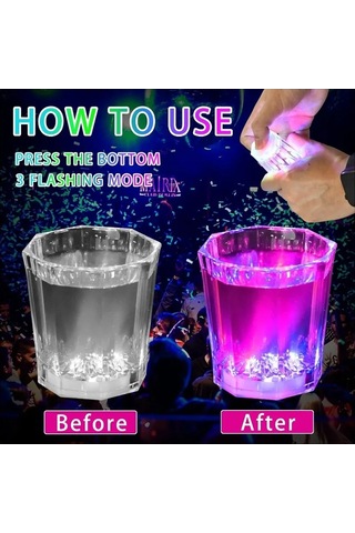 Periboia Led Işıklı Eğlence Bardak Seti 12 Adet