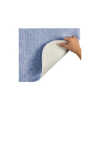 Elart Banyo Paspas Takımı 2li kaydırmaz tabanlı peluş doly mavi Mavi