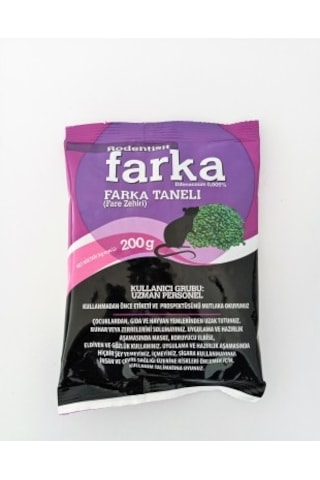 Farka Fare İlacı 3 Adet 200 Gr Fare Zehri Fare İlacı Farka Taneli
