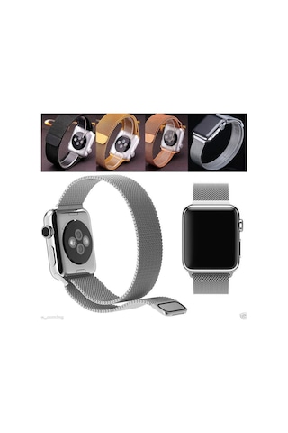 Apple Uyumlu Watch 3 4 5 6 7 Seri 42 MM 44 MM 45 MM Metal Hasır Tme Kordon