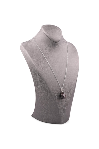 Garnet - Lal Doğal Taş Kolye N11.15132 Kahverengi