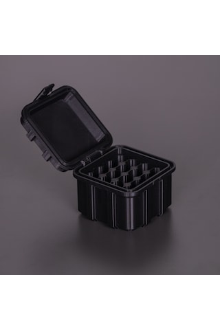 Aaa Pil Saklama Kutusu 3d Baskı Taşıma Kutusu 16'lı Pil Organizer Kutu Siyah