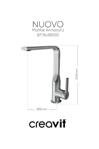 Creavit Nuovo BT.NU8500 Mutfak Armatürü Krom