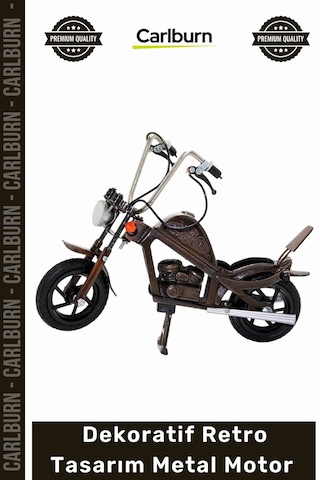 Özel Üretim Dekoratif Retro Tasarım Koleksiyonluk Masaüstü Ofis Aksesuar Dayanıklı Model Metal Motor