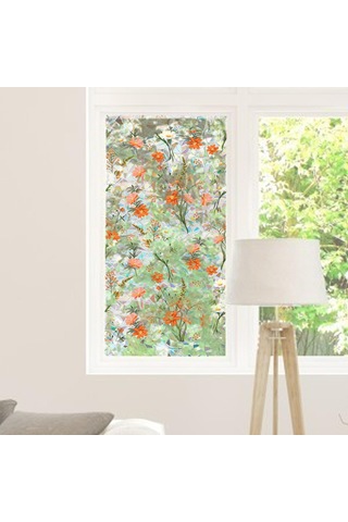 Suntek Gizlilik Pencere Filmi Çiçekli Lekeli Yapışkan Statik