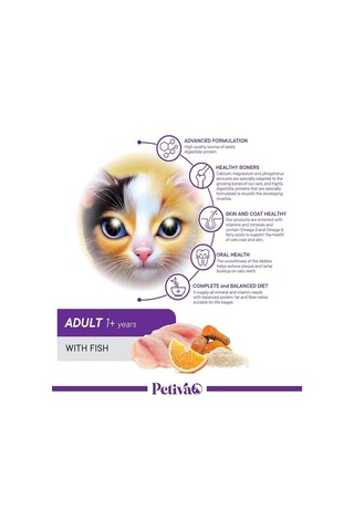 Kısırlaştırılmış Yetişkin Kediler İçin Balık Etli Kuru Kedi Maması 1.5 Kg, Balık