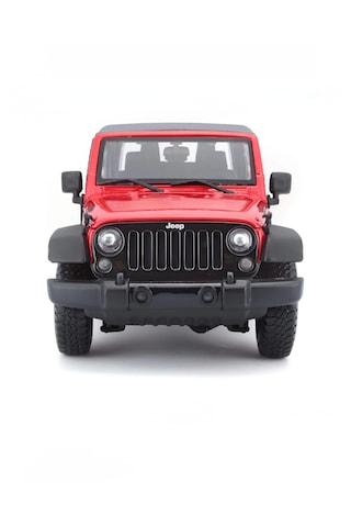 Maisto 1:18 Ölçek 2014 Jeep Wrangler Kırmızı Model Araba