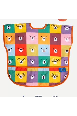 Candar Colour Bear's Kolsuz Sıvı Geçirmez Aktivite Ve Mama Önlüğü 6-24 Ay Standart Çok Renkli