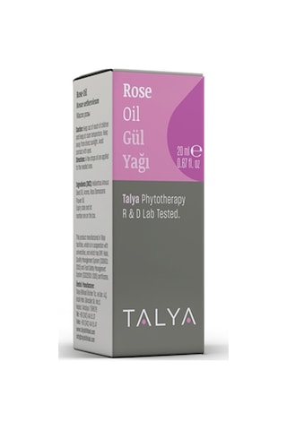 Talya Soğuk Sıkım %100 Saf ve Doğal Gül Yağı 20 ML