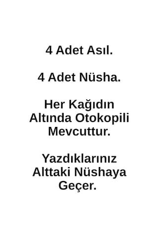 4 Adet Otokopili Güncel Kaza Tespit Tutanağı 2025