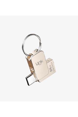 Linktech 64gb Usb Bellek - Linktech T664 Metal Otg Usb3.1 64 Gb Flash Bellek - Otg Usb Bellek